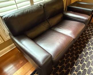 Awesome Leather Leather Loveseat from Chateau D'Ax