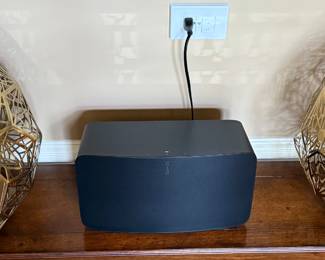 Sofa/Console Table with 2 Drawers from Arhaus with Decor from Z Galleria
