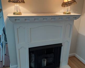 White Faux Fireplace (42"W x 13"D x 42"H)
