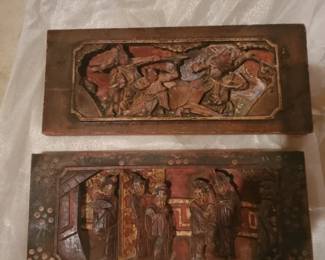 Chinese Carved Panels antique