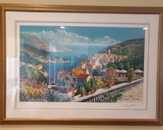Kerry Hallam framed and signed Lithograph