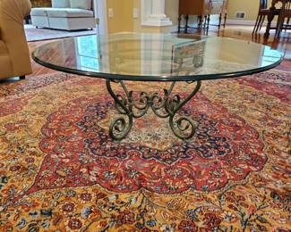 Glasstop coffe table