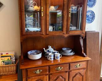 Tell City hard rock maple buffet/hutch