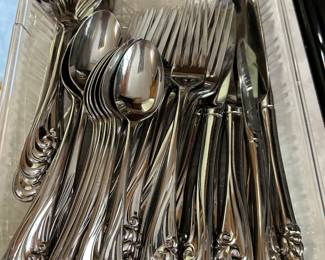 Kirk Stieff BREAKERS 1984 Stainless Flatware ~ 42 piece