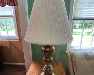 Stiffel Art Nouveau Style Large Brass Table Lamp