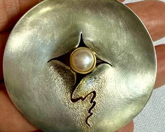 Sterling Silver Artisan Pin