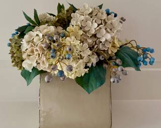 (2) Faux Hydrangea Arrangements