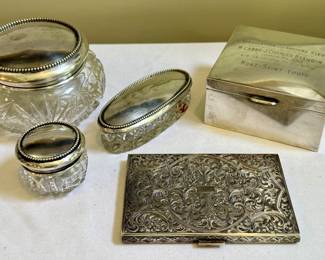 Sterling Silver Dresser Jars