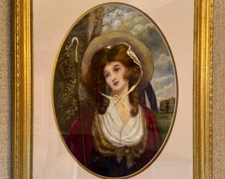 Framed Oil Portrait