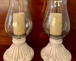 (2) Shabby Chic Hurricanes