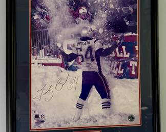 Autographed Tedy Bruschi Photograph
