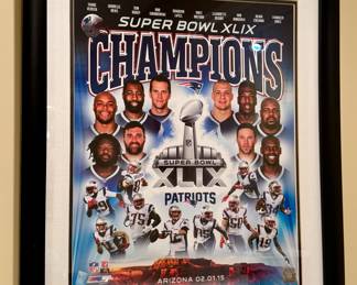 Super Bowl XLIX Champions Framed Poster