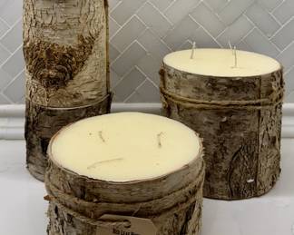 New Birch Bark Candles