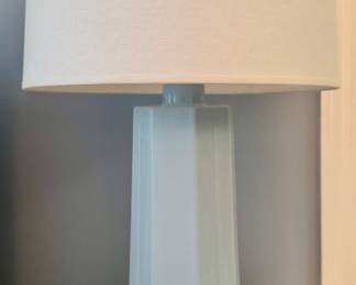 (2) Sky Blue Table Lamps