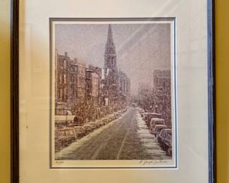 Lithograph, Signed Fontaine 86/500