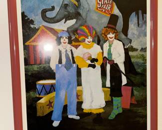 Signed and numbered 1983 Baton Rouge State Fair poster by George Rodrique