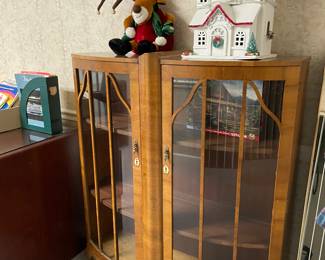 vintage curio cabinet