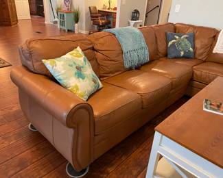 leather sectional
