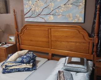 King adjustable bed, box springs- no mattress