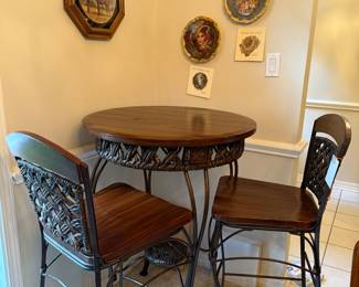Bistro Table with Two Chairs