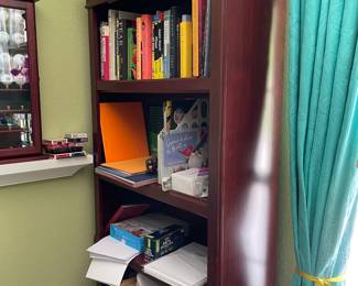 bookcase & office supplies