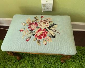 needlepoint small stool