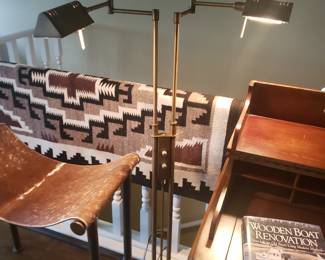 Double light floor lamp