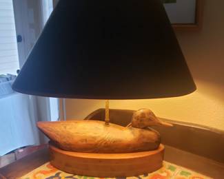 Pair Duck decoys lamps