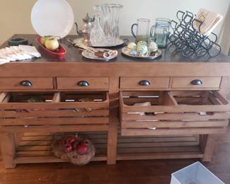 William Sonoma Cooper double Island w drawers, retails for $5000.