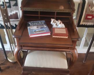 Inside desk