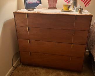 Hickory set of chests; Height= 29.25 Width= 31.5 Depth= 19.5