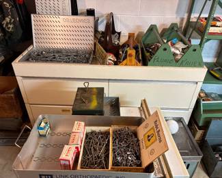 Many tools & hardware items in basement tool area Cool Macy's NYC retail display table