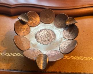 Mexico coin ashtray