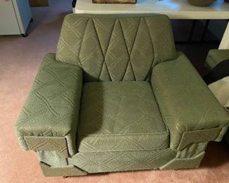 Mid-Century Chair with Matching Couch
