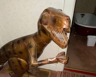 T Rex Yard Sculpture