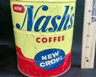 VINTAGE NASH'S COFFEE TIN