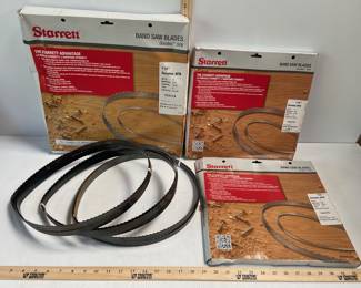 3 STARRETT 116" BAND SAW BLADES & MORE 