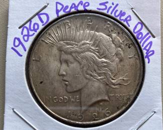 1926D PEACE SILVER DOLLAR