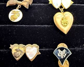 Army, Navy Marine Pins