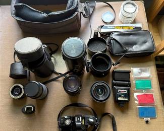Vintage 35mm Camera Lens Kit Complete Photographers Bundle