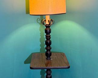Vintage Floor Lamp with Mid Table