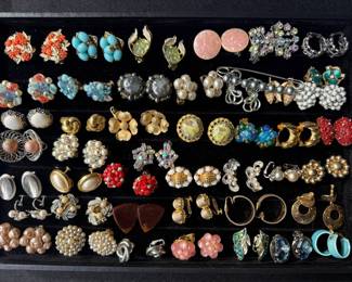 Vintage ClipOn Earring Collection Bold, Elegant, and Eclectic Styles