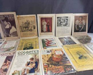 Vintage Youths Companion Early 20th Century Ad Collection Historical Print Lot