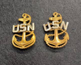 US Navy Chief Petty Officer Cap Badges