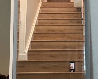 Heavy-duty wall mirror. 68 H x 22 W (inches) Works well in entry areas, Hallways, Bedroom, Sewing room and Arts/Crafts rooms.