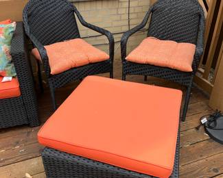 Resin wicker patio furniture.....