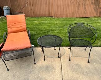Wrought iron patio furniture
