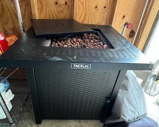 Propane firepit with cover....