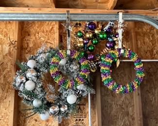 Mardi Gras decor too!
