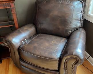 Leather recliner